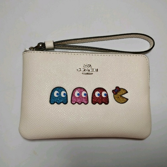 coach pac man wristlet